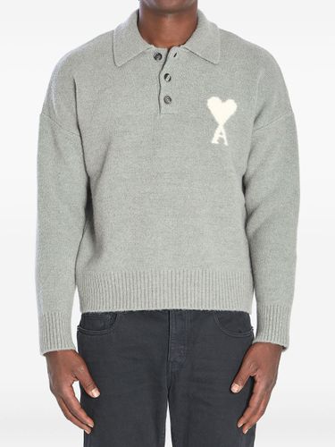 Ami De Coeur Wool Polo Shirt - Ami Paris - Modalova