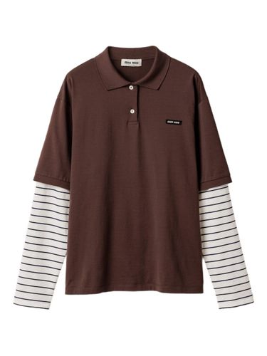 Miu Miu Layered Polo Shirt - Miu Miu - Modalova