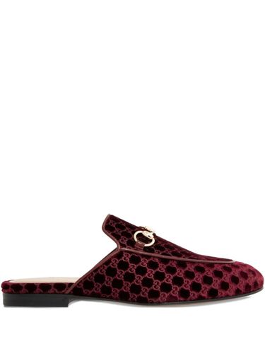 Gucci Princetown Velvet Slippers - Gucci - Modalova