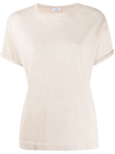Cashmere And Silk T-Shirt - Brunello Cucinelli - Modalova