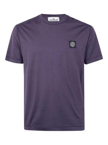 T-Shirt With Logo Application - Stone Island - Modalova