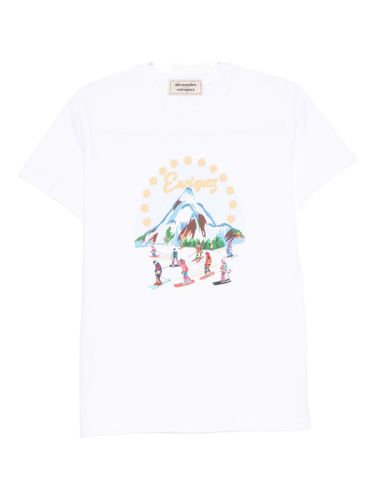 Embroidered Cotton T-Shirt - ALESSANDRO ENRIQUEZ - Modalova