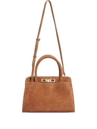 Suede Leather Handbag - Fabiana Filippi - Modalova
