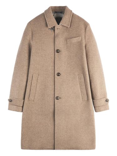 Bottoned Wool Coat With One Hook - Fay - Modalova
