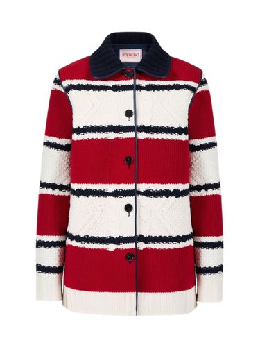 Iceberg Striped Coat - Iceberg - Modalova