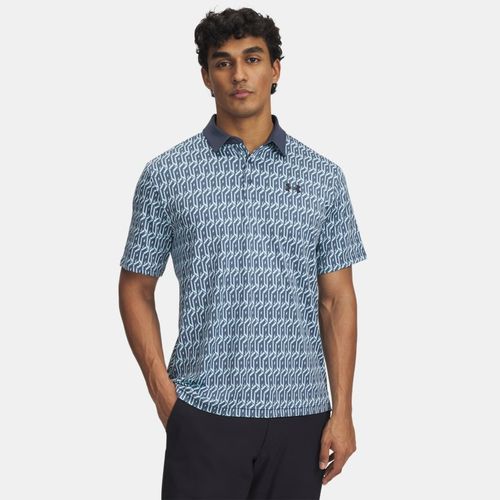Polo à imprimé Playoff 3.0 Stream / Downpour Gris / Noir L - Under Armour - Modalova