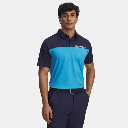 Polo A Tee To Green Color Block Midnight Marine / Ether / Blanc XL - Under Armour - Modalova