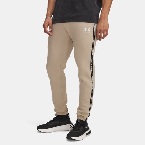 Pantalon de jogging à bandes griffées Icon Fleece City Khaki / Blanc L - Under Armour - Modalova