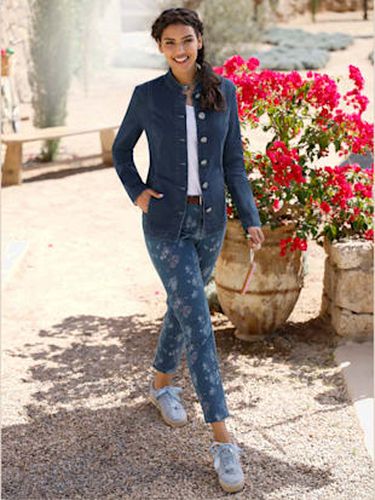 Blazer en jean col montant tendance - Witt - Modalova