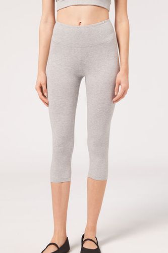 Leggings capri de algodón supima Mujer Velikost S - Calzedonia - Modalova