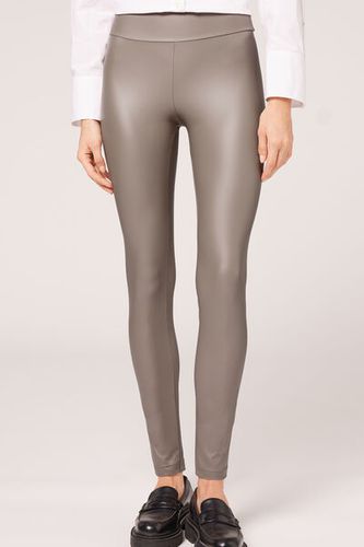 Leggings Efecto Piel Mujer Velikost XS - Calzedonia - Modalova