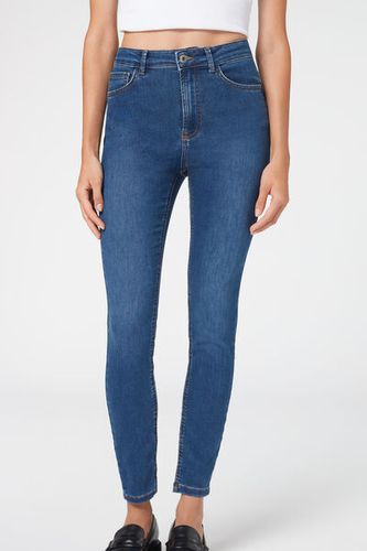 Vaqueros Push Up Skinny de Cintura Alta Soft Touch Mujer Velikost XS - Calzedonia - Modalova