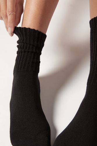 Calcetines Cortos de Canalé Efecto Suave Mujer Velikost TU - Calzedonia - Modalova