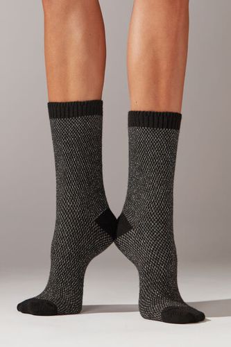 Calcetines Cortos con Cashmere y Glitter Mujer Velikost TU - Calzedonia - Modalova