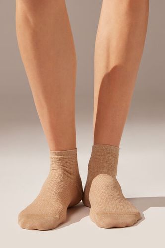 Calcetines Cortos Irisados Calados Mujer Velikost TU - Calzedonia - Modalova