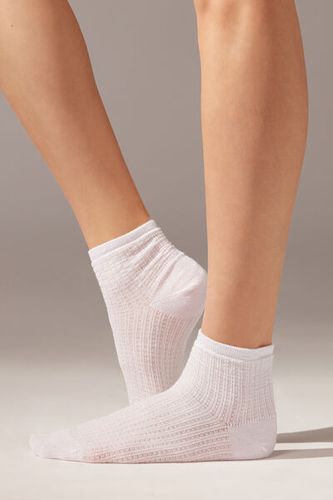 Calcetines Cortos Irisados Calados Mujer Velikost TU - Calzedonia - Modalova