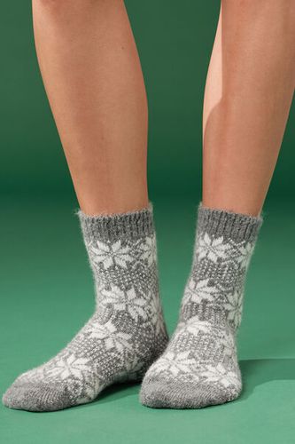 Calcetines para Casa de Canalé con Purpurina Navidad Mujer Velikost TU - Calzedonia - Modalova