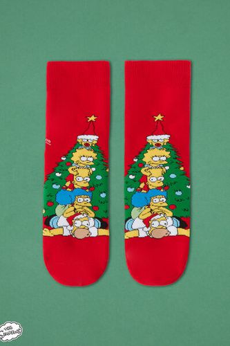 Calcetines Antideslizantes The Simpsons Navidad Family de Hombre Hombre Velikost TU - Calzedonia - Modalova