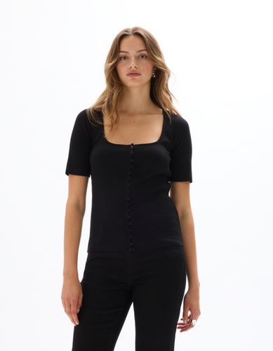 T-shirt boutonné à manches courtes - celio - Modalova