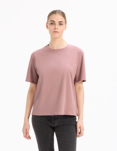 T-shirt boxy en coton épais - iris - celio - Modalova