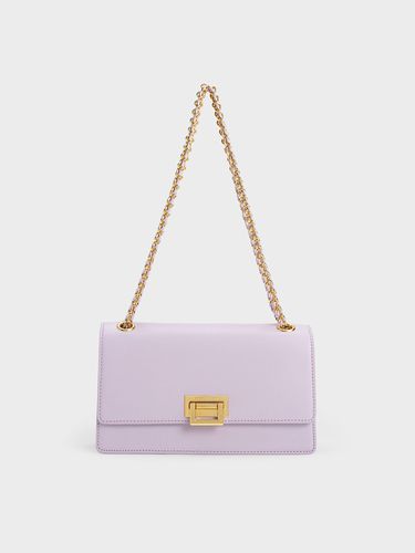 Charles & Keith - Metallic Accent Front Flap Bag - Charles & Keith - Modalova