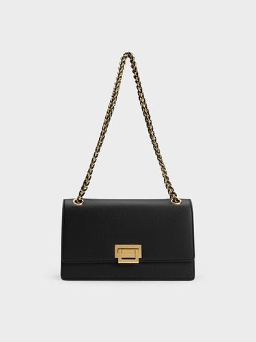 Charles & Keith - Metallic Accent Front Flap Bag - Charles & Keith - Modalova