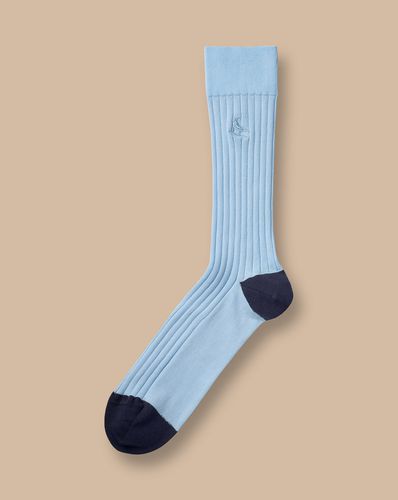 Men's Cotton Rib Socks - Light , 10.5-13 by - Charles Tyrwhitt - Modalova