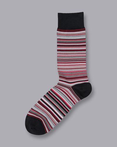 Men's Multi Stripe Socks - , 10.5-13 by - Charles Tyrwhitt - Modalova