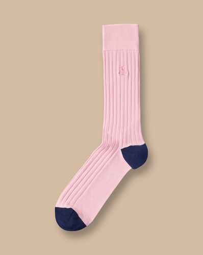 Men's Cotton Rib Socks - Light , 10.5-13 by - Charles Tyrwhitt - Modalova