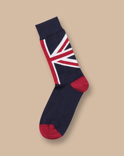 Men's Union Jack Socks - Navy, 10.5-13 by - Charles Tyrwhitt - Modalova