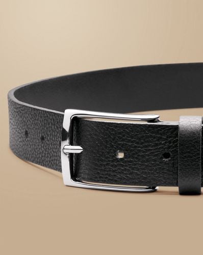 Men's Textured Leather Chino Belt - , 32 by - Charles Tyrwhitt - Modalova