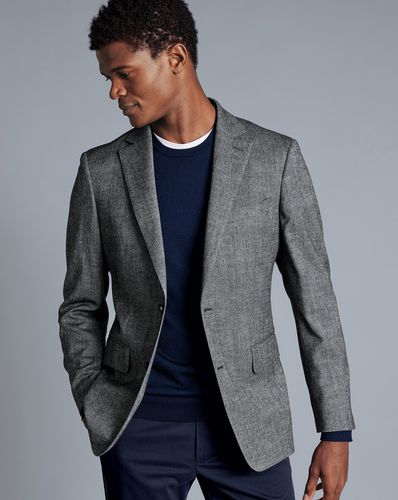 Men's Texture Wool Jacket - , 36R Regular by - Charles Tyrwhitt - Modalova