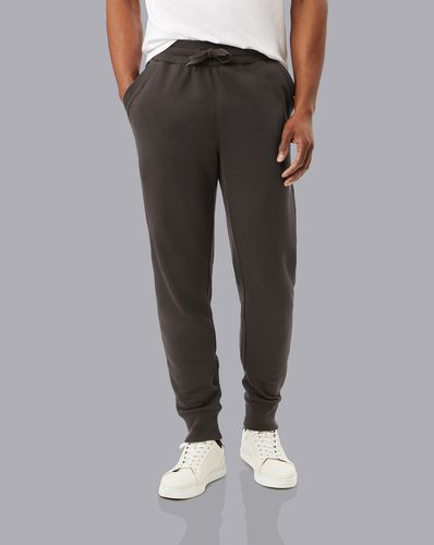 Men's Jersey Joggers - Charcoal Black, XL by - Charles Tyrwhitt - Modalova