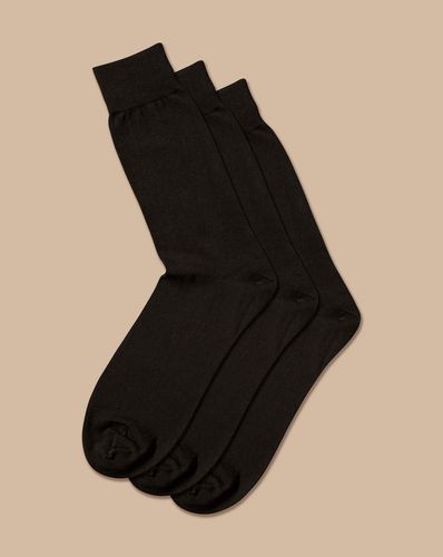 Men's Cotton Rich 3 Pack Socks - , 10.5-13 by - Charles Tyrwhitt - Modalova