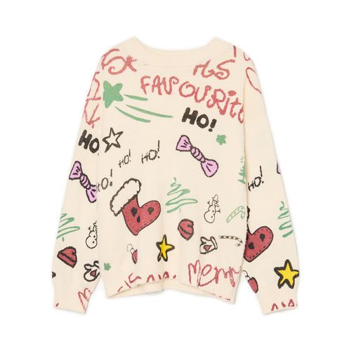 Cropp - Jersey navideño - crema - Cropp - Modalova