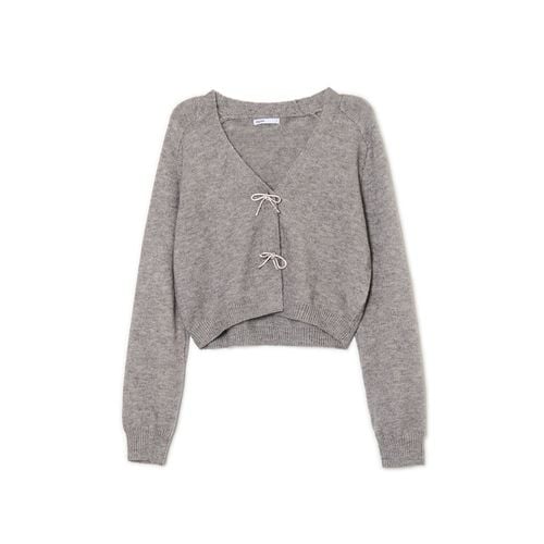 Cropp - Jersey liso - gris medio - Cropp - Modalova