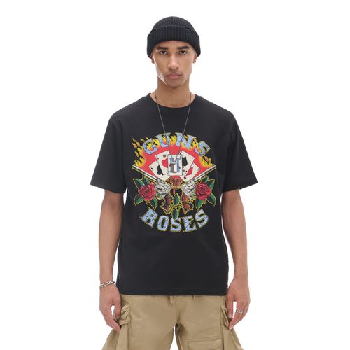 Camiseta negra con estampado Guns N' Roses - Cropp - Modalova