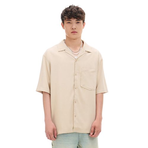 Cropp - Camisa lisa - Beige - Cropp - Modalova