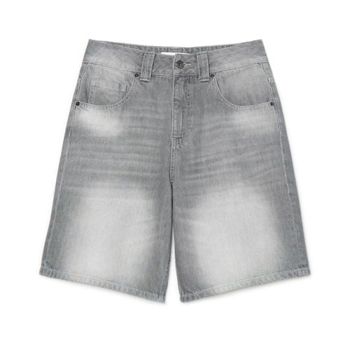 Shorts de mezclilla con efecto lavado - Cropp - Modalova