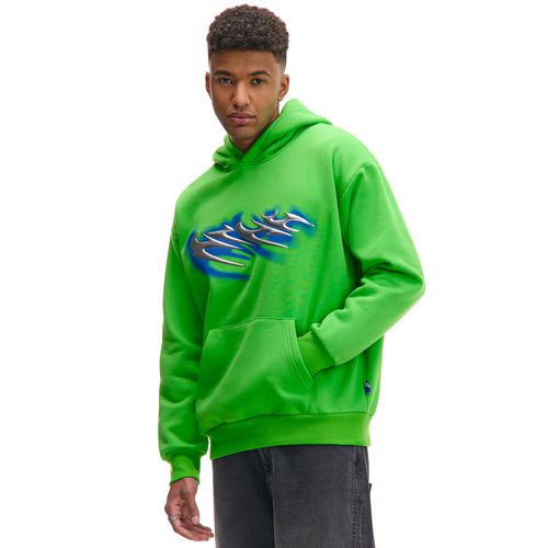 Sudadera verde con capucha - Cropp - Modalova