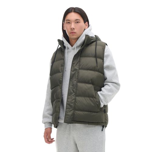 Quilted vest with a hood - Cropp - Modalova