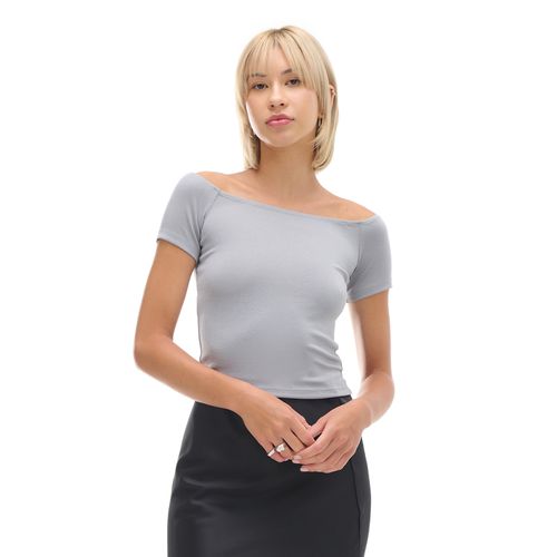 Cropp - Blusa a rayas - Gris claro - Cropp - Modalova