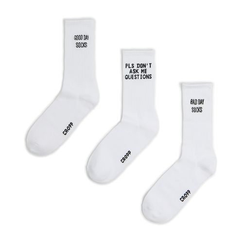 Pack de 3 pares de calcetines largos - Cropp - Modalova