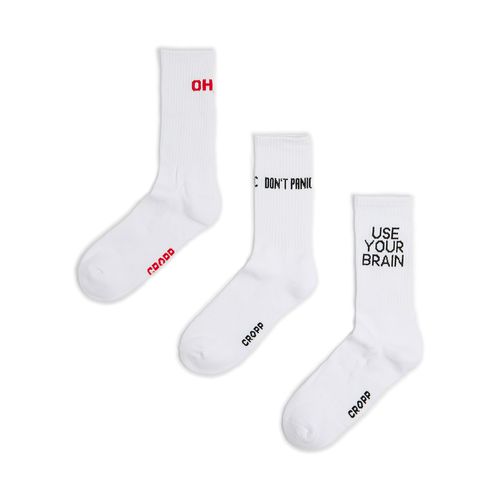 Pack de 3 pares de calcetines largos - Cropp - Modalova