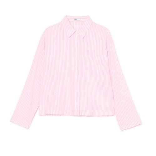 Camisa a rayas - Cropp - Modalova