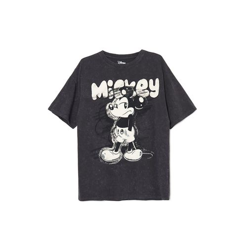 Camiseta oversize con estampado Mickey Mouse - Cropp - Modalova