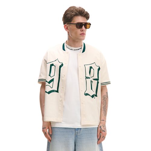 Cropp - Camisa estampada - crema - Cropp - Modalova