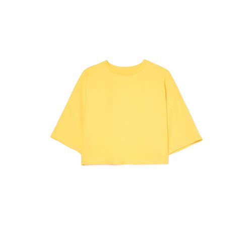 Cropp - Camiseta lisa - mostaza - Cropp - Modalova
