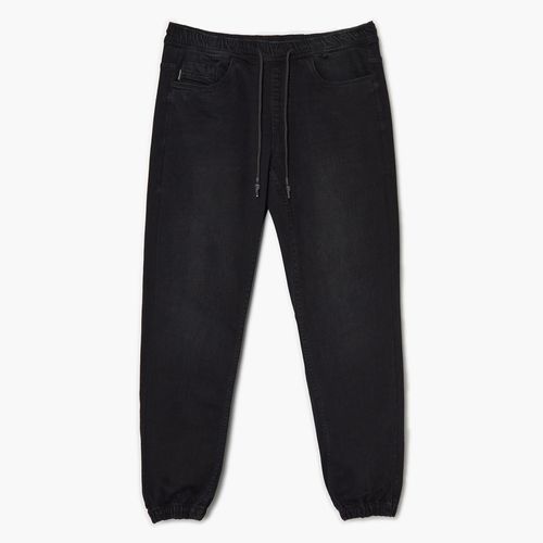 Cropp - Vaqueros jogger - Negro - Cropp - Modalova