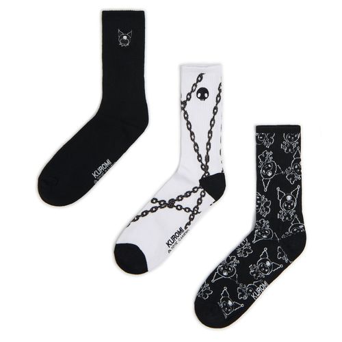 Pack de 3 pares de calcetines largos Kuromi - Cropp - Modalova